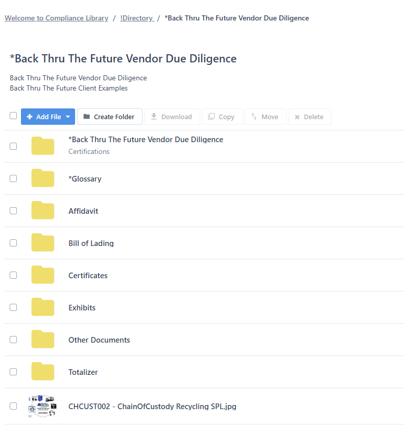 BTTF compliance Library